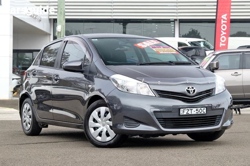 Grey 2013 Toyota Yaris Hatchback Yrs