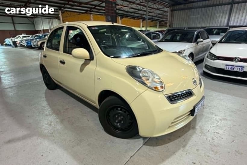 Beige 2009 Nissan Micra Hatchback