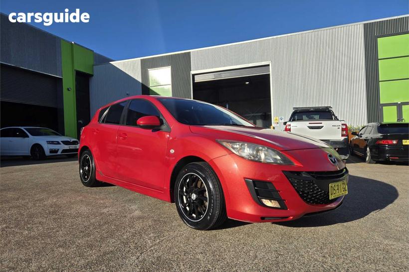 Red 2010 Mazda 3 Hatchback Maxx Sport