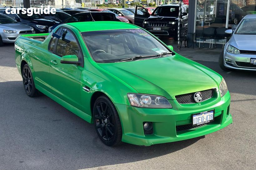 Green 2009 Holden Commodore Ute Tray SV6 VE MY10