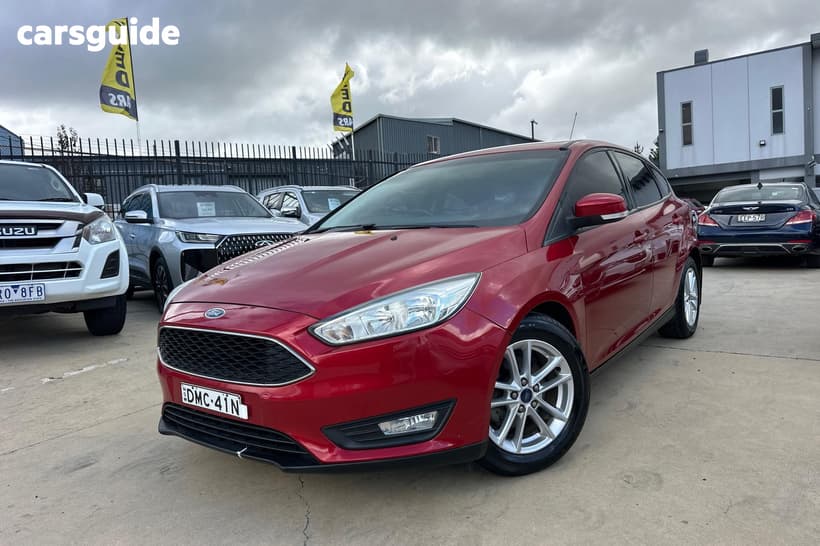Red 2016 Ford Focus Hatchback Sport
