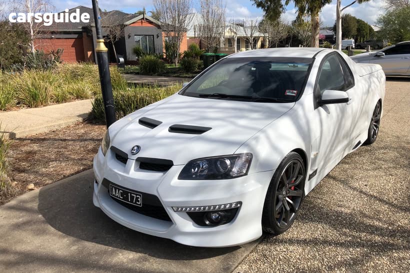 White 2012 HSV Maloo Utility R8