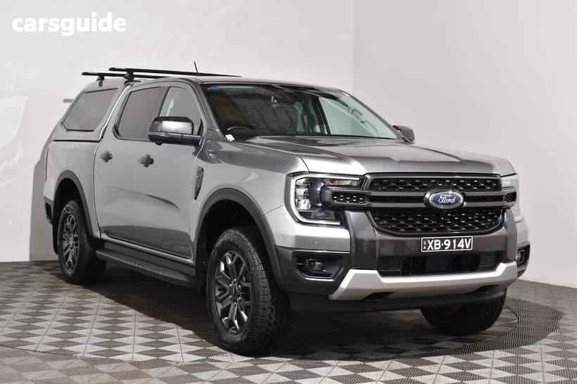 Silver 2022 Ford Ranger Double Cab Pick Up Sport 3.0 (4X4)