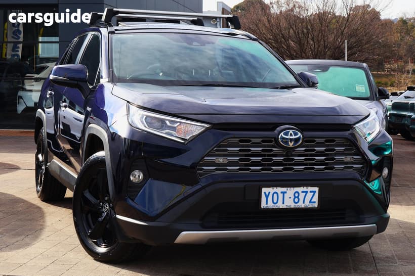 Blue 2020 Toyota RAV4 Wagon Cruiser (Awd) Hybrid