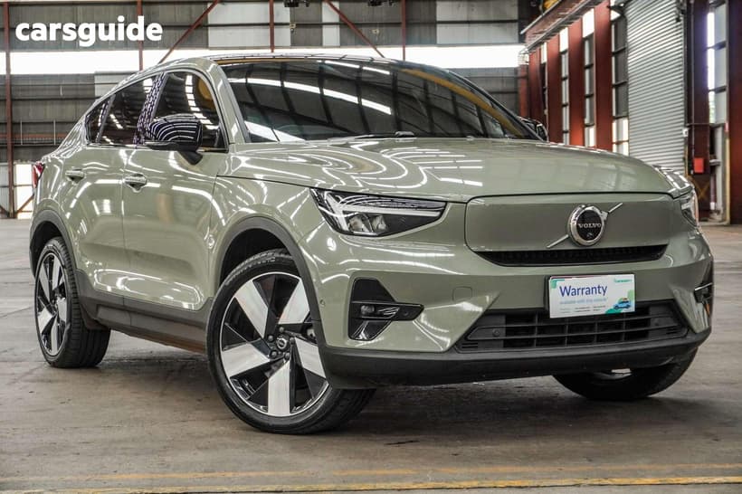 Green 2023 Volvo C40 Wagon Recharge Twin Pure Electric