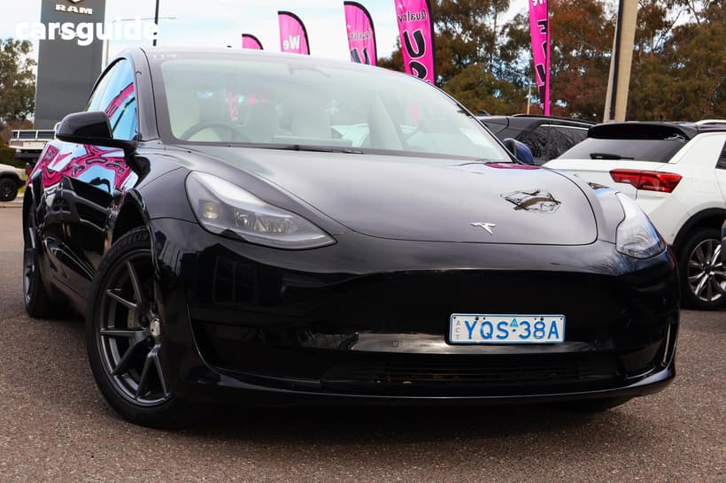 Black 2023 Tesla Model 3 Sedan Rear-Wheel Drive