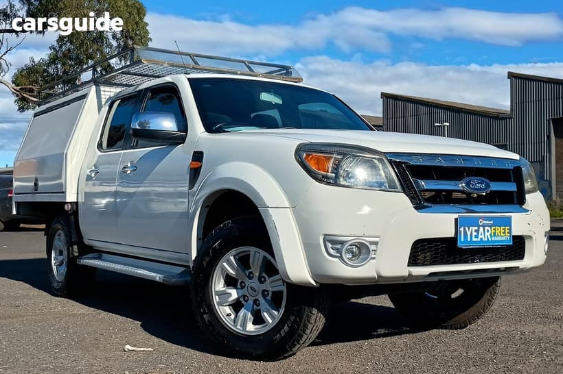 White 2011 Ford Ranger Dual Cab Pick-up Xlt (4X4)