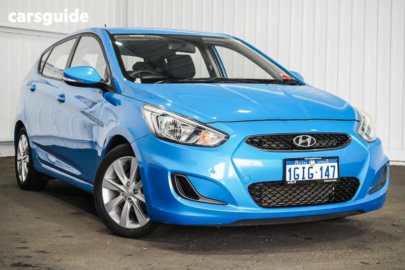 Blue 2017 Hyundai Accent Hatchback Sport