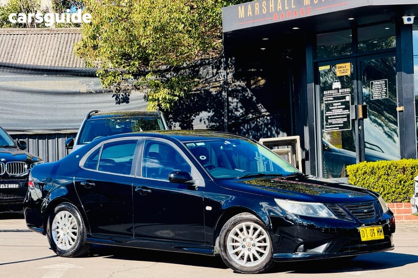 Black 2007 Saab 9-3 Sedan Linear 2.0T
