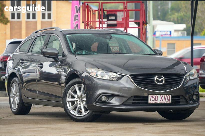 Grey 2017 Mazda 6 Wagon Sport
