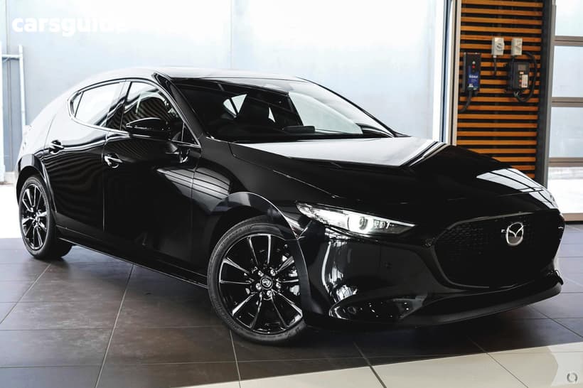 Black 2026 Mazda Mazda3 Hatchback G25 Astina