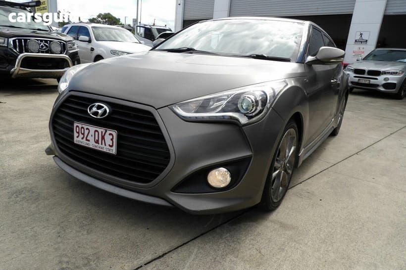 Grey 2016 Hyundai Veloster Coupe Sr Turbo