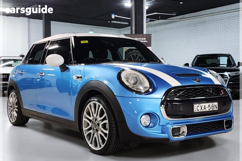 Blue 2015 Mini Cooper Hatchback S 5D Hatch