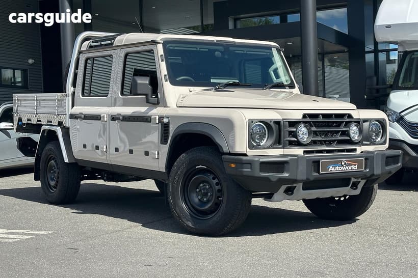 Beige 2024 Ineos Grenadier Double Cab Chassis Quartermaster