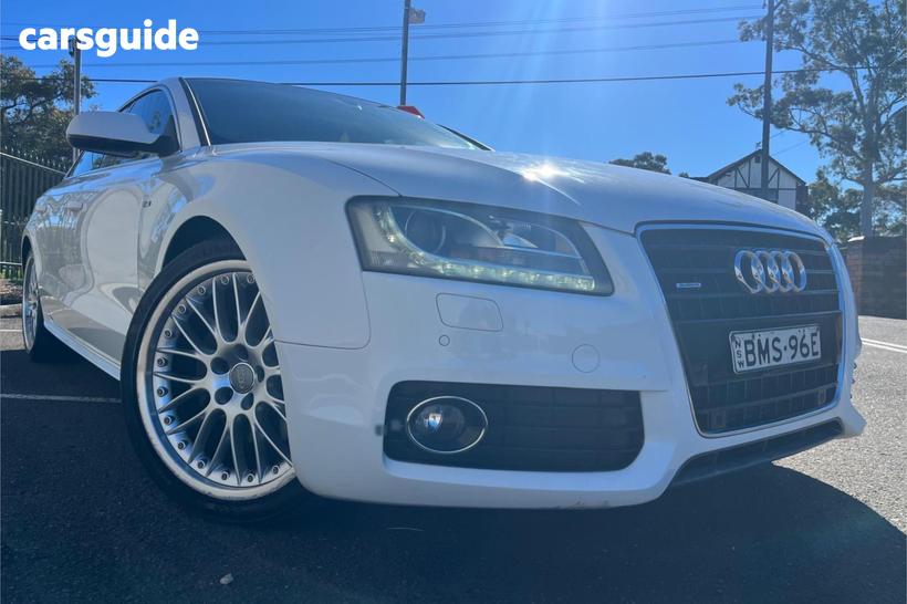 White 2010 Audi A5 Hatchback Sportback 3.0 Tdi Quattro