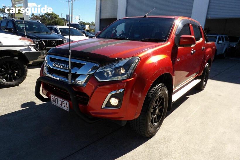 Red 2017 Isuzu D-MAX Crew Cab Utility Ls-M Hi-Ride (4X4)