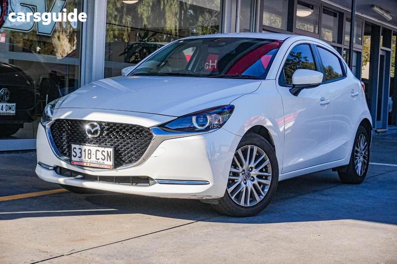White 2022 Mazda 2 Hatchback G15 Evolve