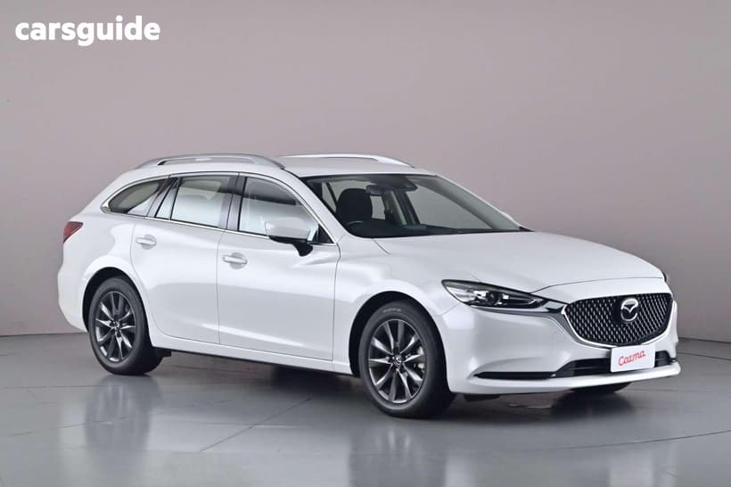 White 2024 Mazda 6 Wagon G25 Sport