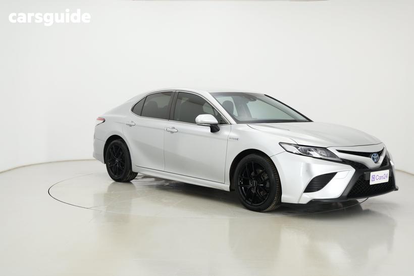 Silver 2020 Toyota Camry Sedan Ascent Sport Hybrid