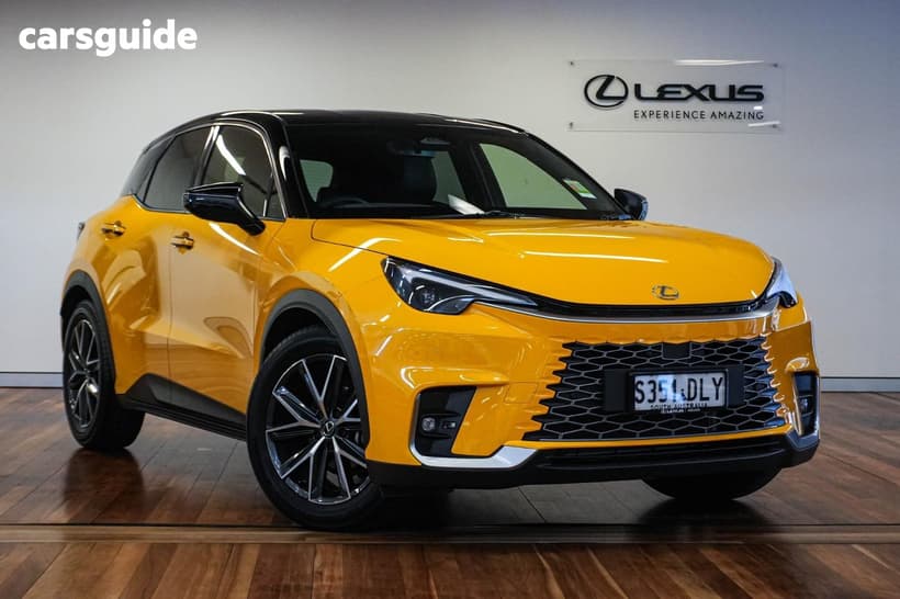 Yellow 2025 Lexus LBX Wagon Luxury 2Wd (Hybrid)
