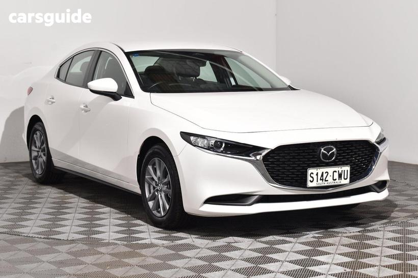 White 2024 Mazda 3 Sedan G20 Pure