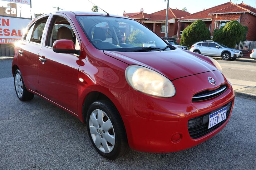 Red 2011 Nissan Micra Hatchback St-L