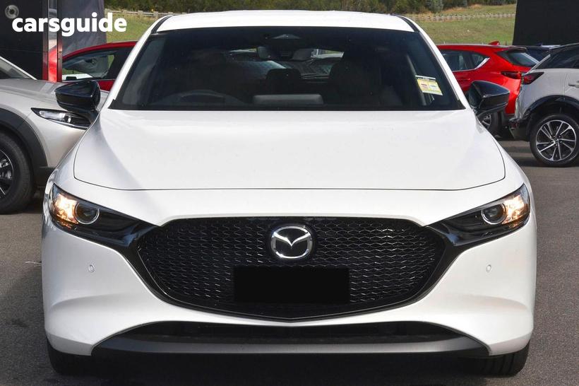 White 2026 Mazda Mazda3 Hatchback G25 Evolve Sp Vision