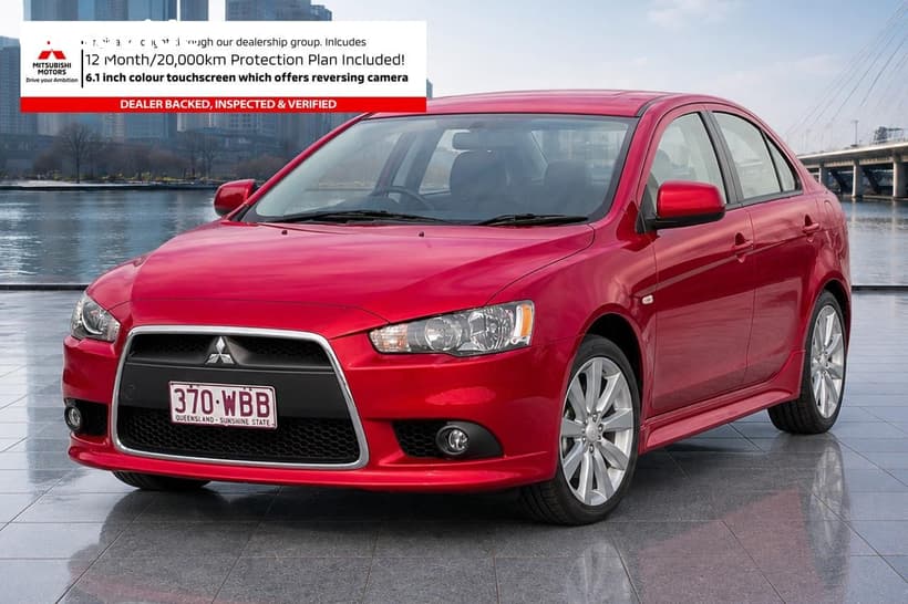 Red 2014 Mitsubishi Lancer Hatchback Gsr Sportback