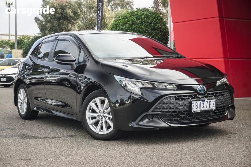 Black 2024 Toyota Corolla Hatchback Ascent Sport Hybrid