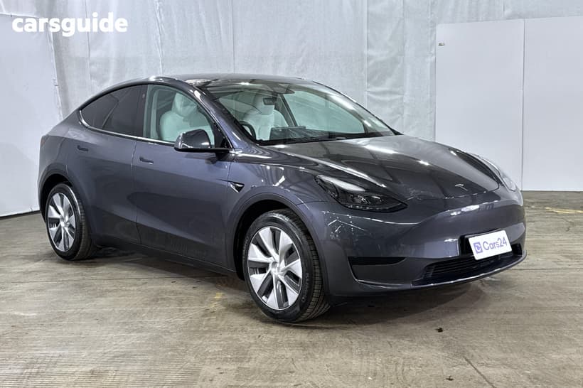 Grey 2023 Tesla Model Y Wagon Rear-Wheel Drive
