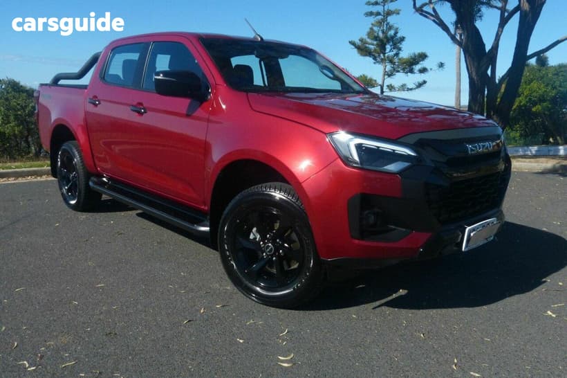 Red 2025 Isuzu D-MAX Crew Cab Utility X-Rider (4X4)