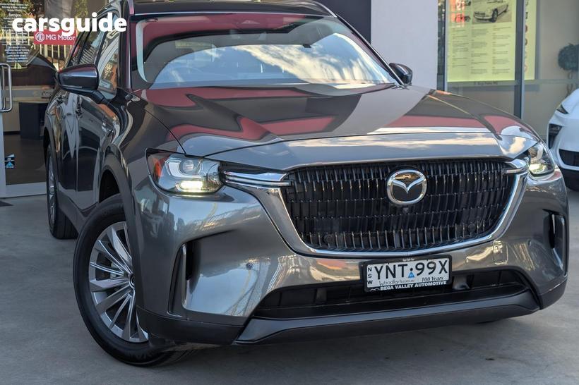 Grey 2023 Mazda CX-90 Wagon G50E Touring Mhev
