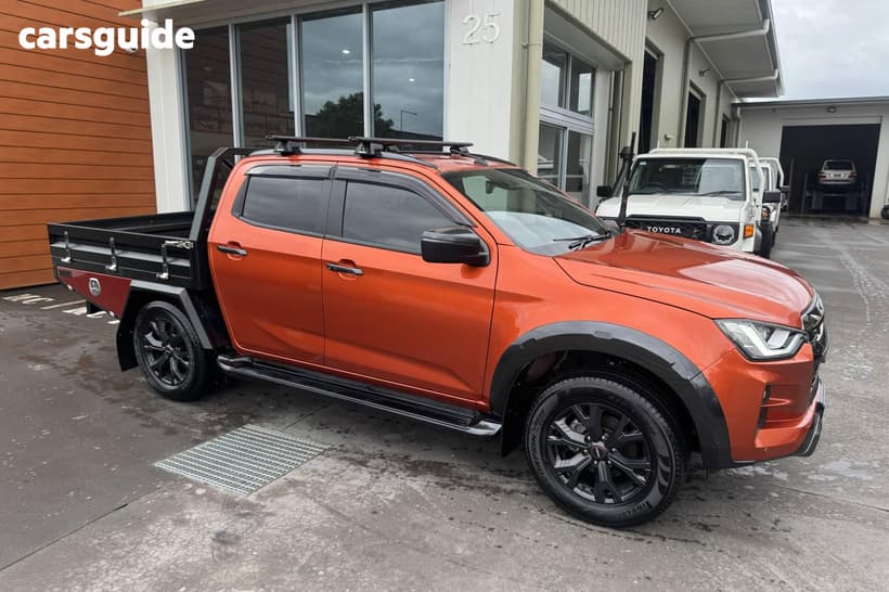 Orange 2023 Isuzu D-MAX Crew Cab Utility X-Terrain (4X4)