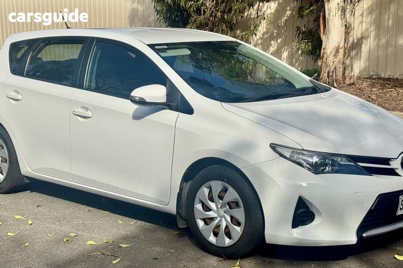 White 2013 Toyota Corolla Hatchback Ascent