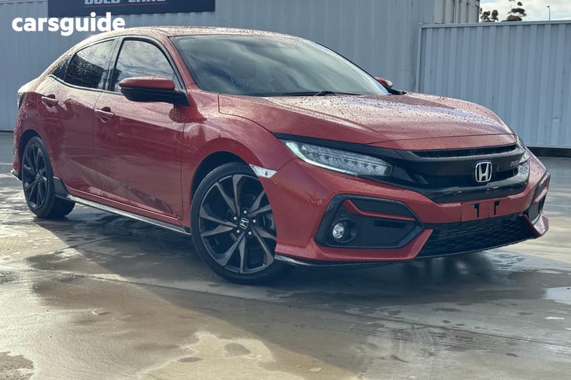 Orange 2020 Honda Civic Hatchback Rs
