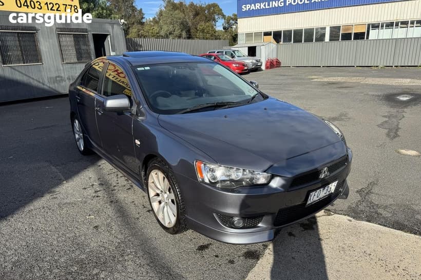 Grey 2009 Mitsubishi Lancer Hatchback Vr-X Sportback