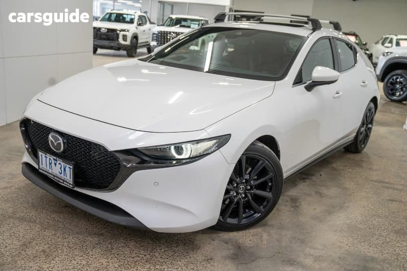 White 2021 Mazda 3 Hatchback X20 Astina M Hybrid