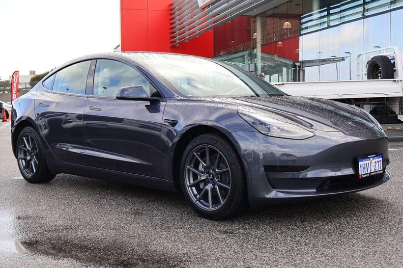 Grey 2023 Tesla Model 3 Sedan Rear-Wheel Drive