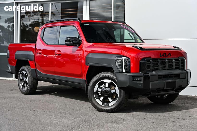 Red 2025 Kia Tasman Double Cab Pick Up X-Line (4X4) (0.9T) Bdy Fender