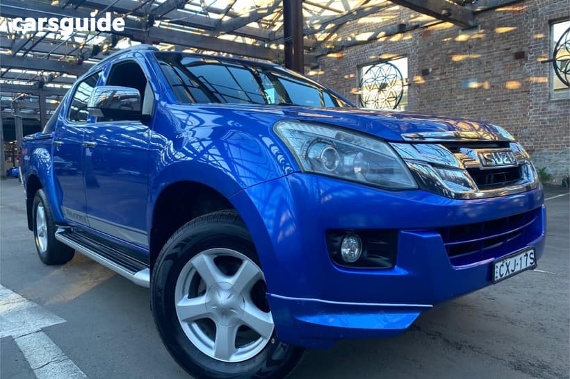 Blue 2015 Isuzu D-MAX Crew Cab Utility Ls-Terrain Hi-Ride (4X4)