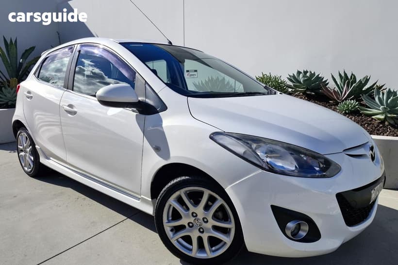 White 2012 Mazda 2 Hatchback Genki