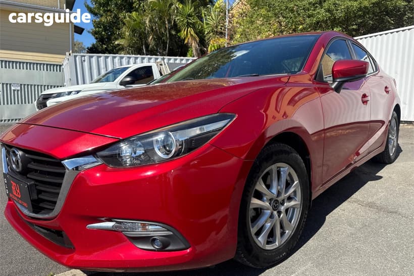 Red 2017 Mazda 3 Sedan Maxx