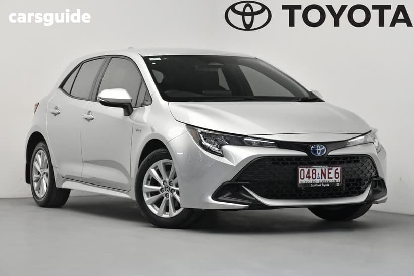 Silver 2025 Toyota Corolla Hatchback Ascent Sport Hybrid