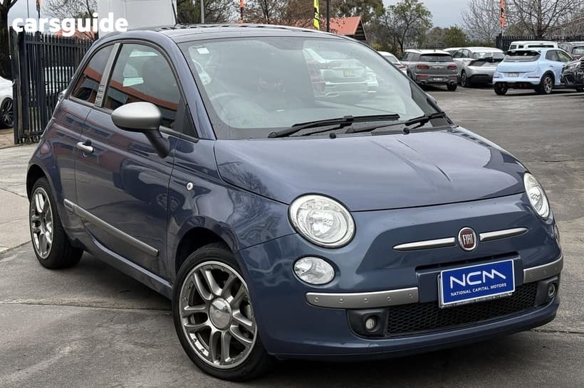 Blue 2011 Fiat 500 Hatchback By Diesel