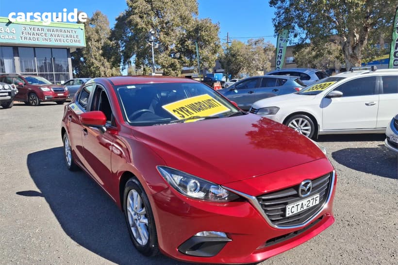 Red 2014 Mazda 3 Hatchback Maxx