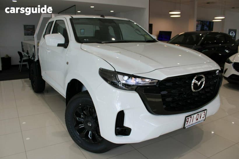 White 2026 Mazda BT-50 Freestyle Cab Chassis Xt (4X4)