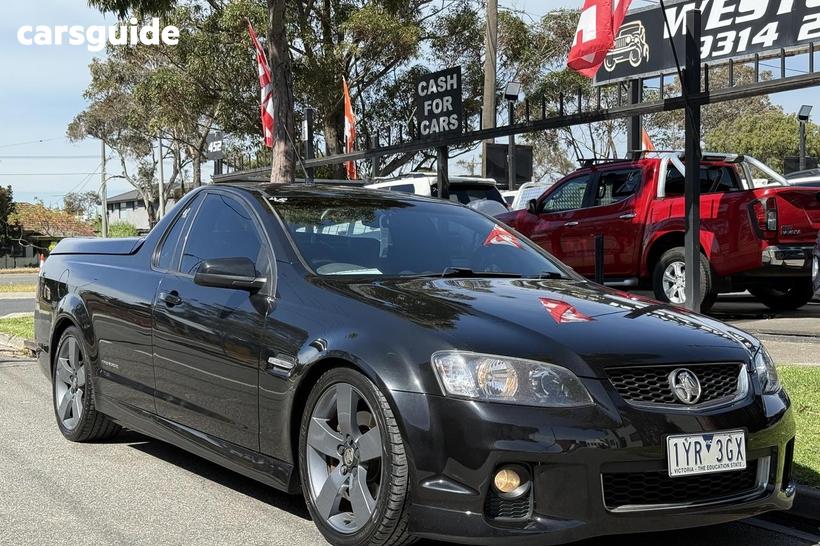 Black 2012 Holden Commodore Utility Ss Thunder