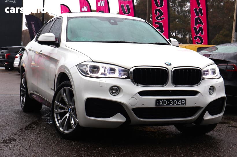White 2015 BMW X6 Coupe Xdrive 30D