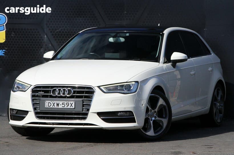 White 2013 Audi A3 Hatchback Sportback 1.8 Tfsi Ambition