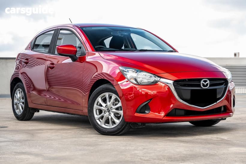 Red 2016 Mazda 2 Hatchback Maxx